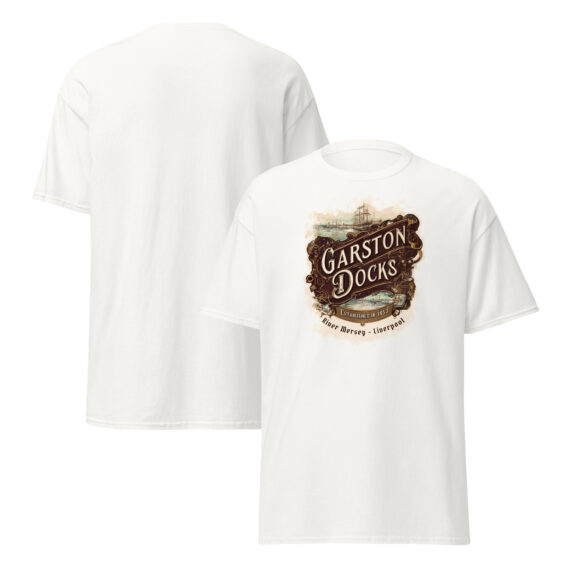Vintage Garston Docks 1863 Classic T-Shirt - Image 3