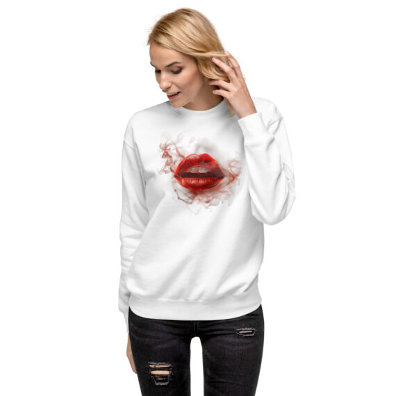 "Red Lip Rebellion" Premium Classic Sweatshirt