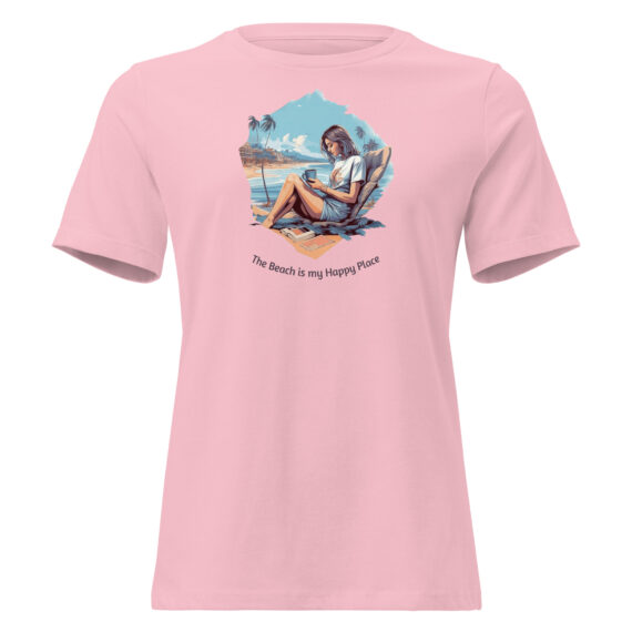 The Beach is my Happy Place Relaxed T-Shirt - Image 5