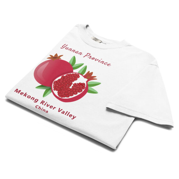 Fruity Pomegranates - Yunnan Province Heavyweight T-Shirt - Image 4