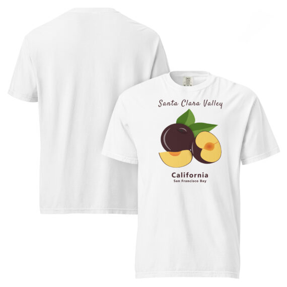Fruity Plums - Santa Clara Valley Heavyweight T-Shirt - Image 3
